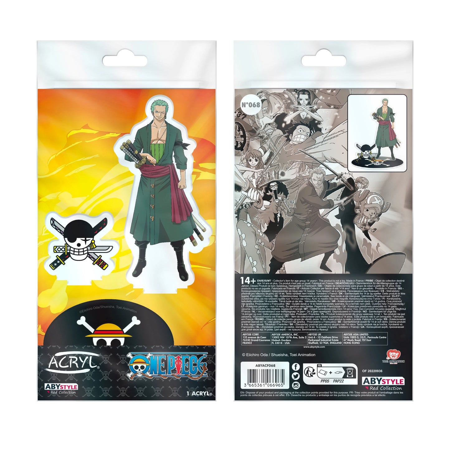 D Prize - One Piece - Zoro Acryl® Figure