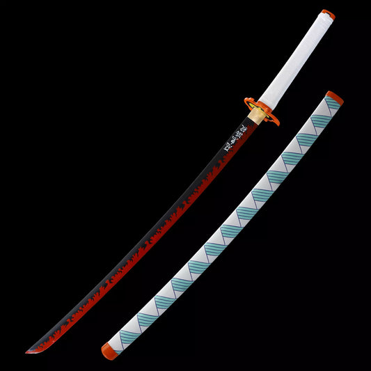 Kyojuro Rengoku's Sword, Demon Slayer Sword, Carbon Steel - Nichirin Sword