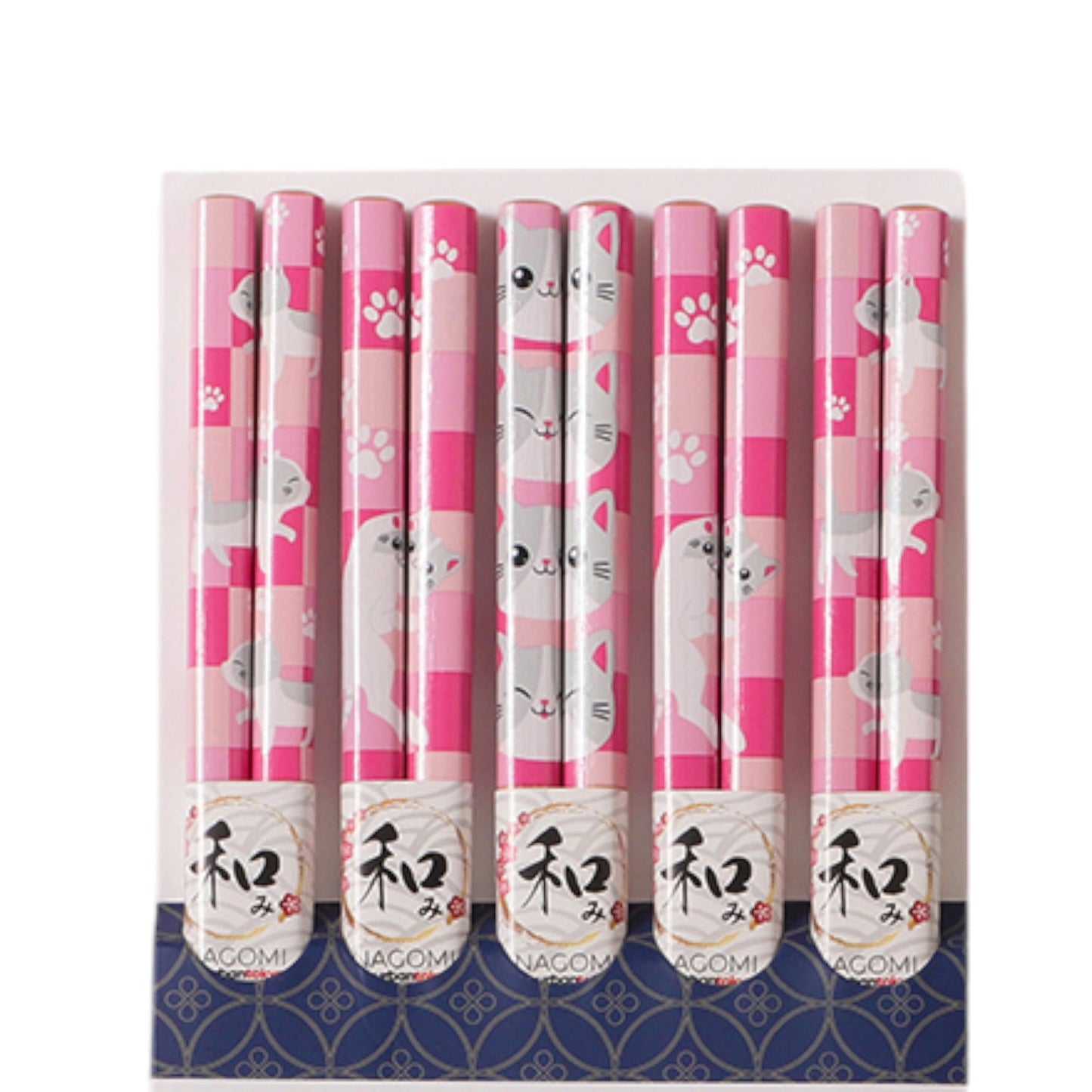 E Prize - 5 Piece Chopsticks Set Neko Friends