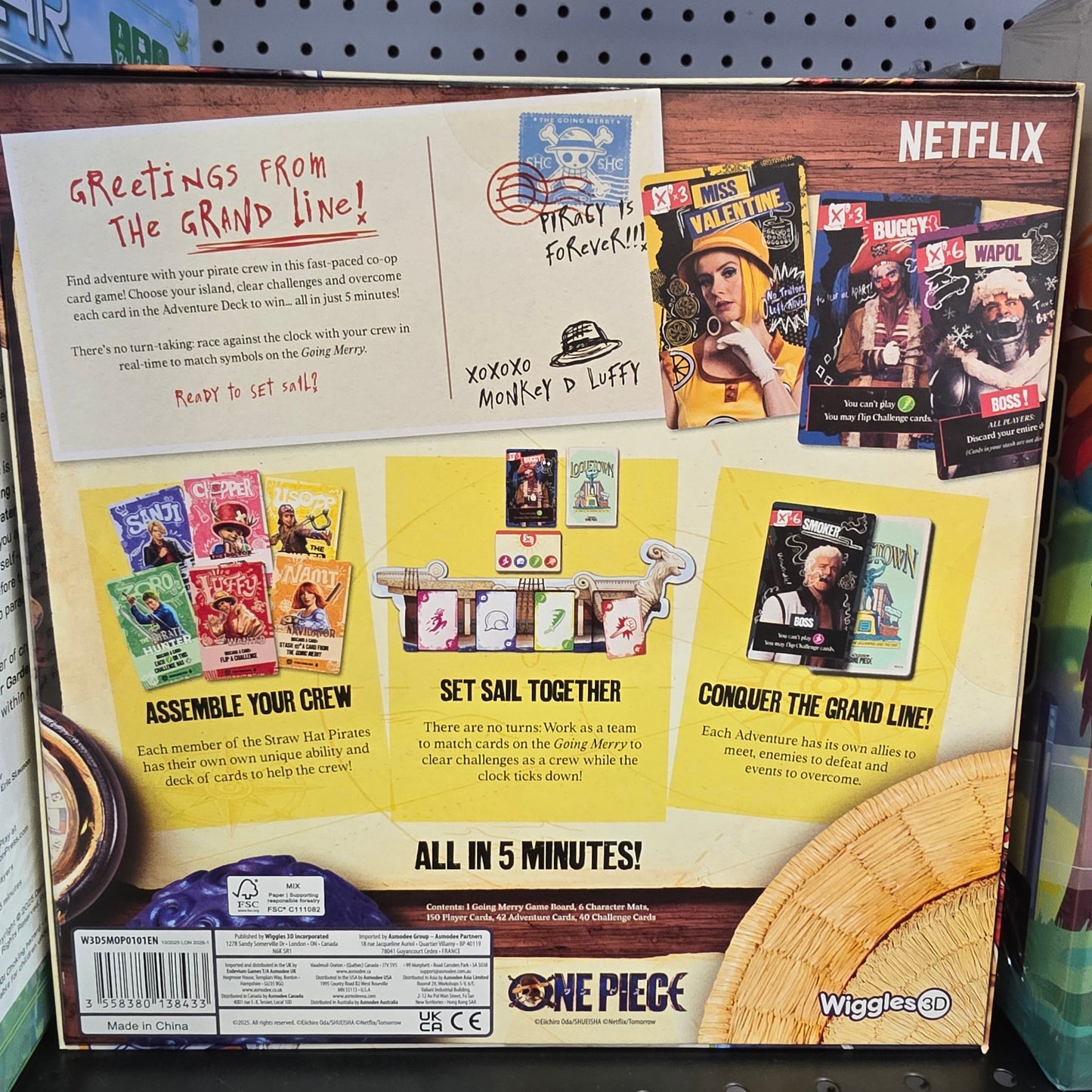 B Prize - 5 Minute One Piece Adventures on the Grand Line Board Game