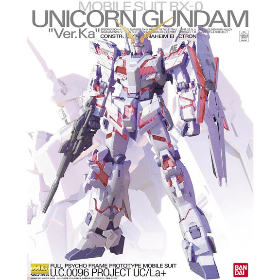 MG RX-0 Unicorn Gundam [Ver.Ka] 1/100 Scale Model Kit