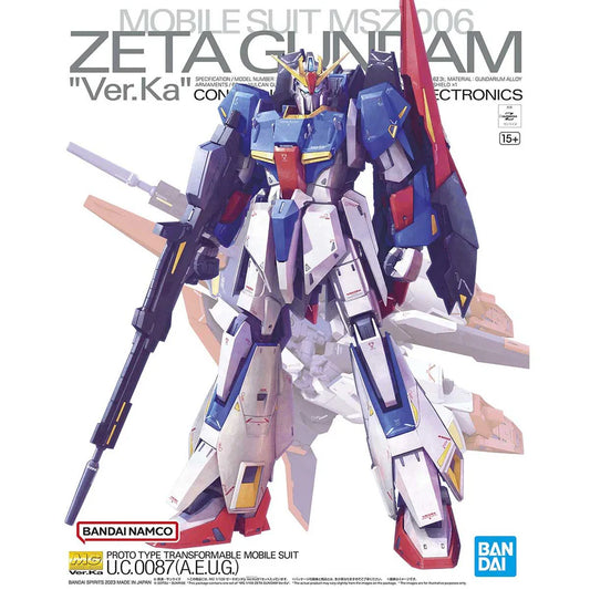 Mobile Suit Zeta Gundam MG Zeta Gundam (Ver.Ka) 1/100 Scale Model Kit