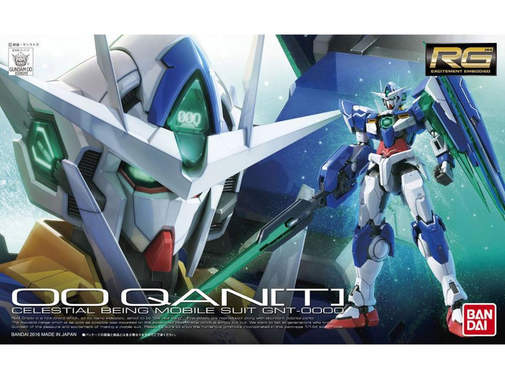 Mobile Suit Gundam 00 RG 00 Qan[t] 1/144 Scale Model Kit