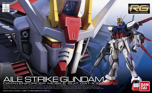 Mobile Suit Gundam SEED RG Aile Strike Gundam 1/144 Scale Model Kit