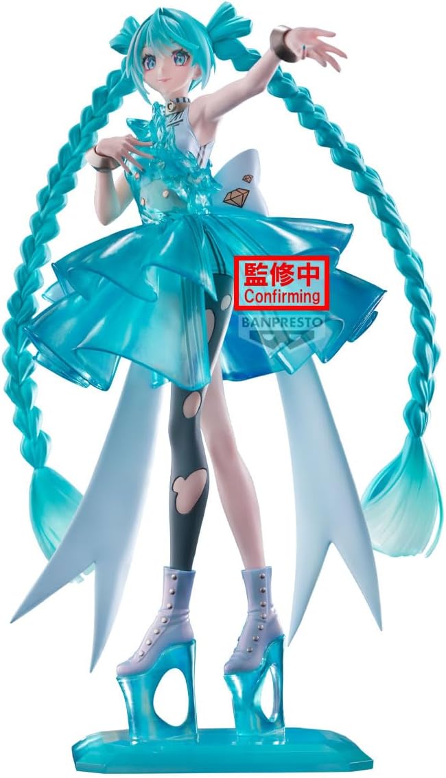 A Prize - Banpresto - Vocaloid - Hatsune Miku - Clearluxe Emerald Gem Evolve Figure (Prize Only)