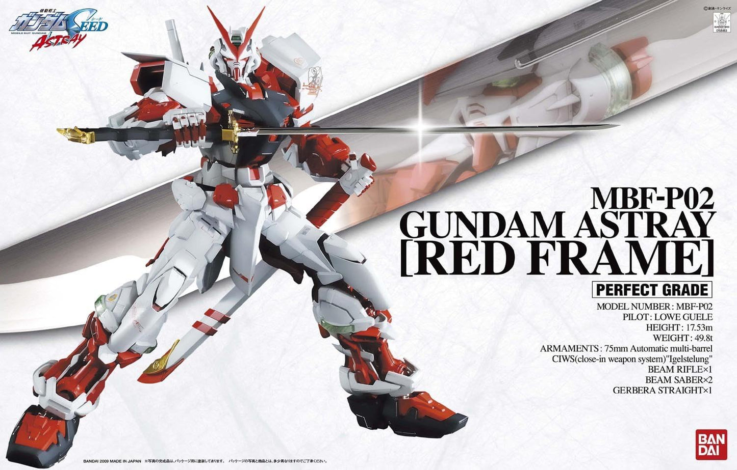 Gundam Seed Astray Red Frame 1/60 Perfect Grade Model Kit