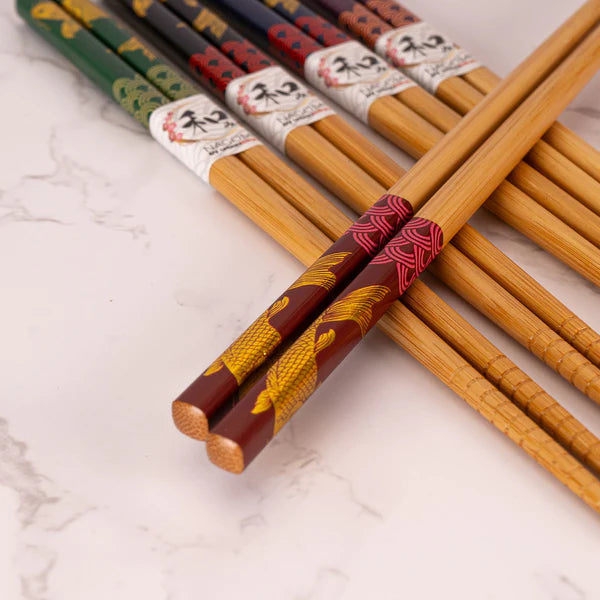 E Prize - 5 Piece Chopsticks Set Koi Fish