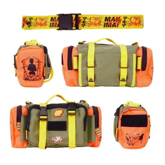 SHWA - Neon Makima Mini Duffle with Strap (Pre-Order) Patches Included