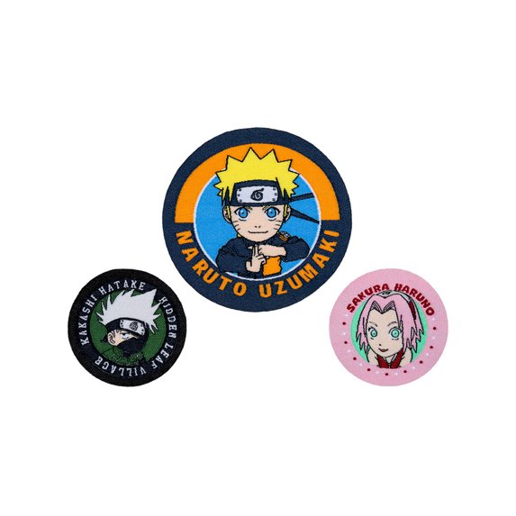E Prize - Naruto Shippuden Chibi Patches 3 Pack - Everything Legwear