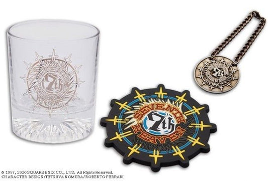 2X ENTRIES - FINAL FANTASY VII REMAKE GLASS & COASTER SET - SEVENTH HEAVEN