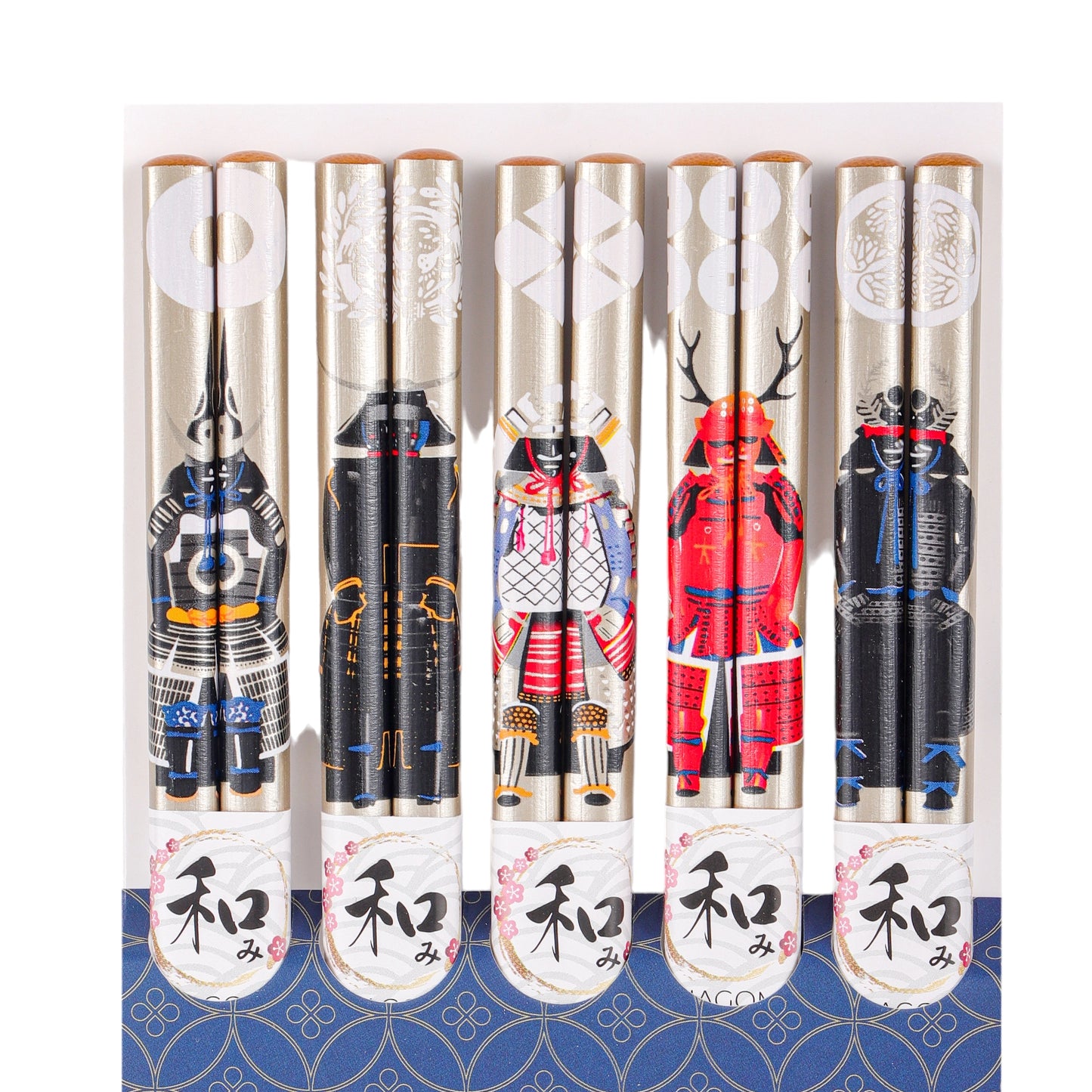 E Prize - 5 Piece Chopsticks Set Samurai Warriors