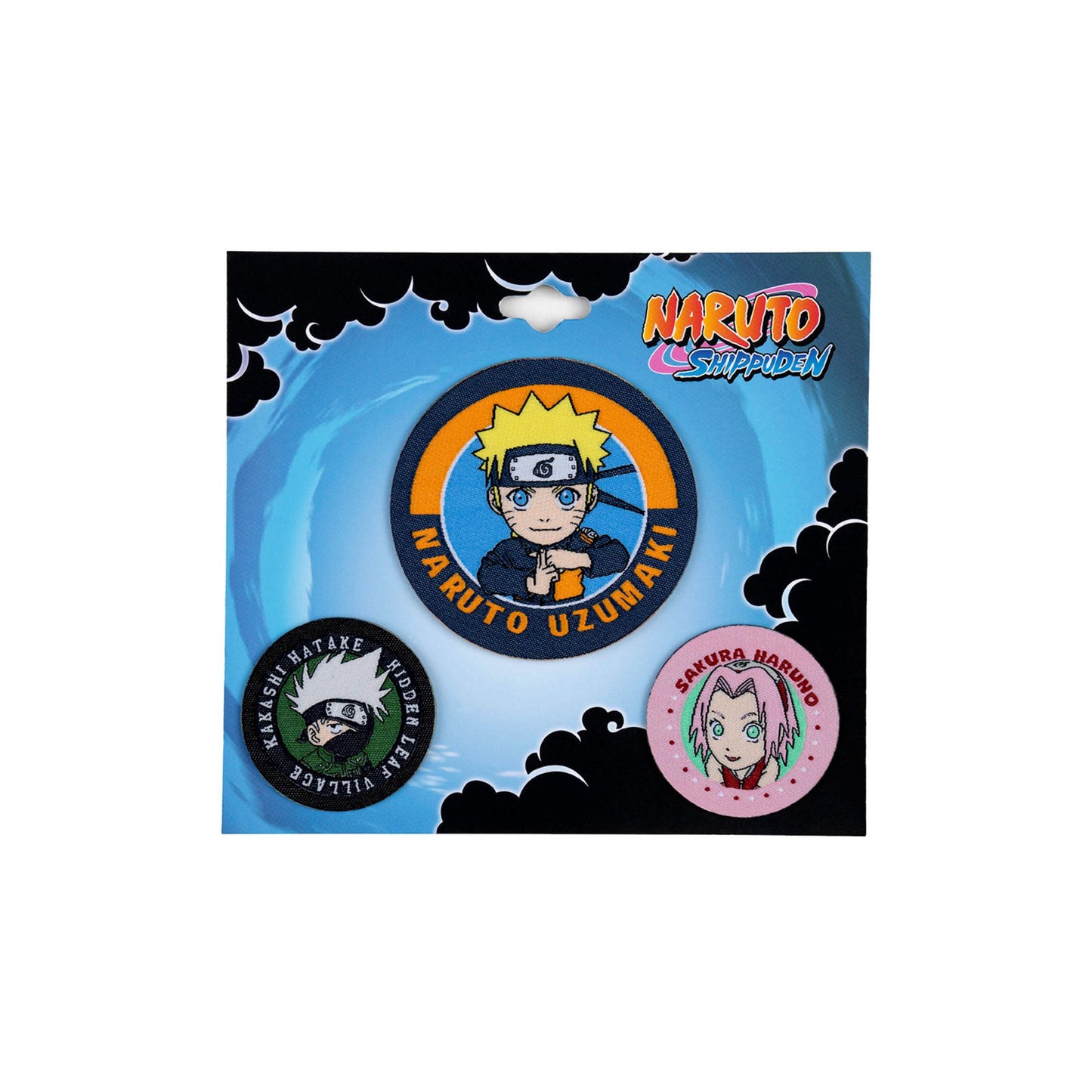 E Prize - Naruto Shippuden Chibi Patches 3 Pack - Everything Legwear