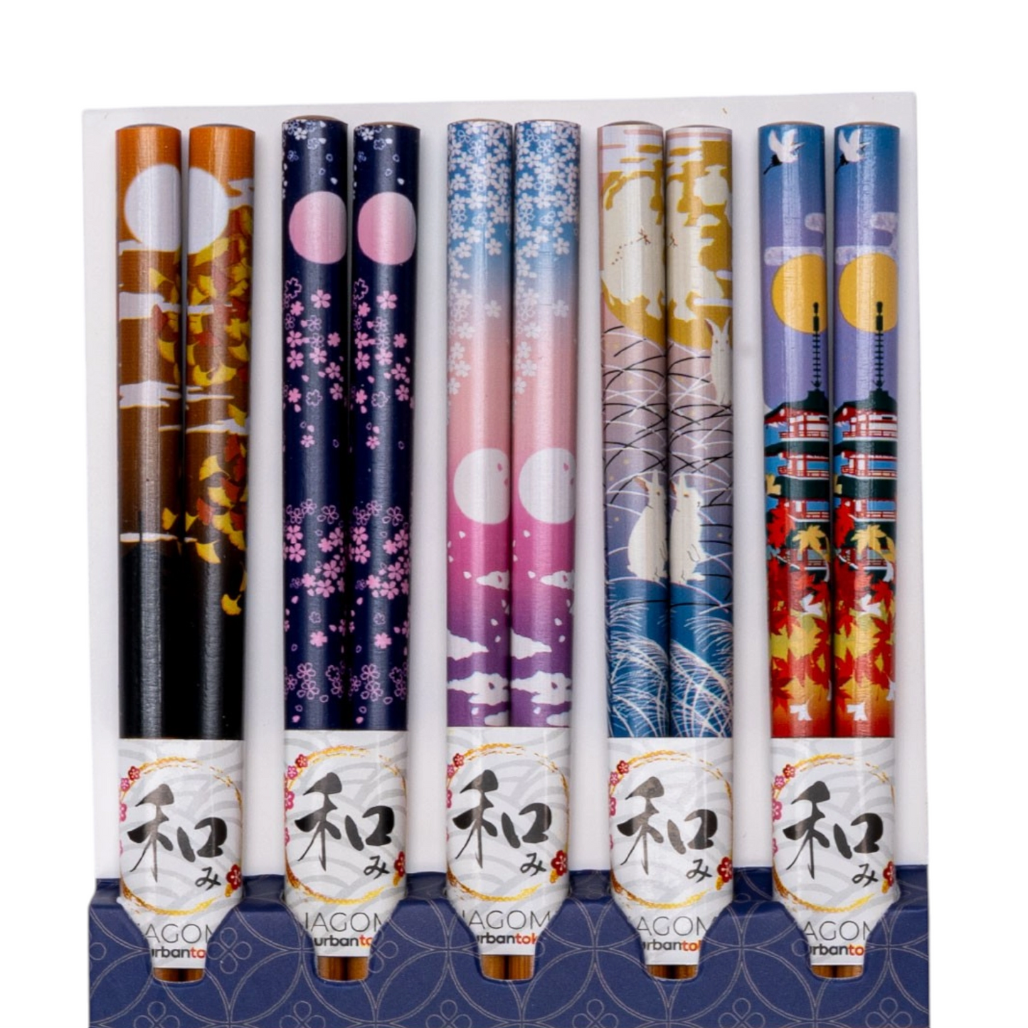 E Prize - 5 Piece Chopsticks Set Scenery