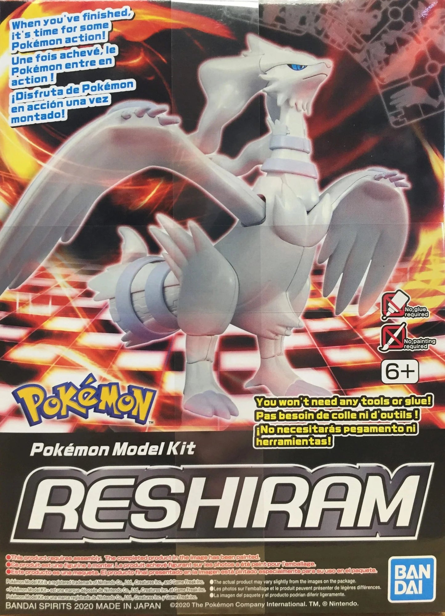 Reshiram Pokemon Model Kit