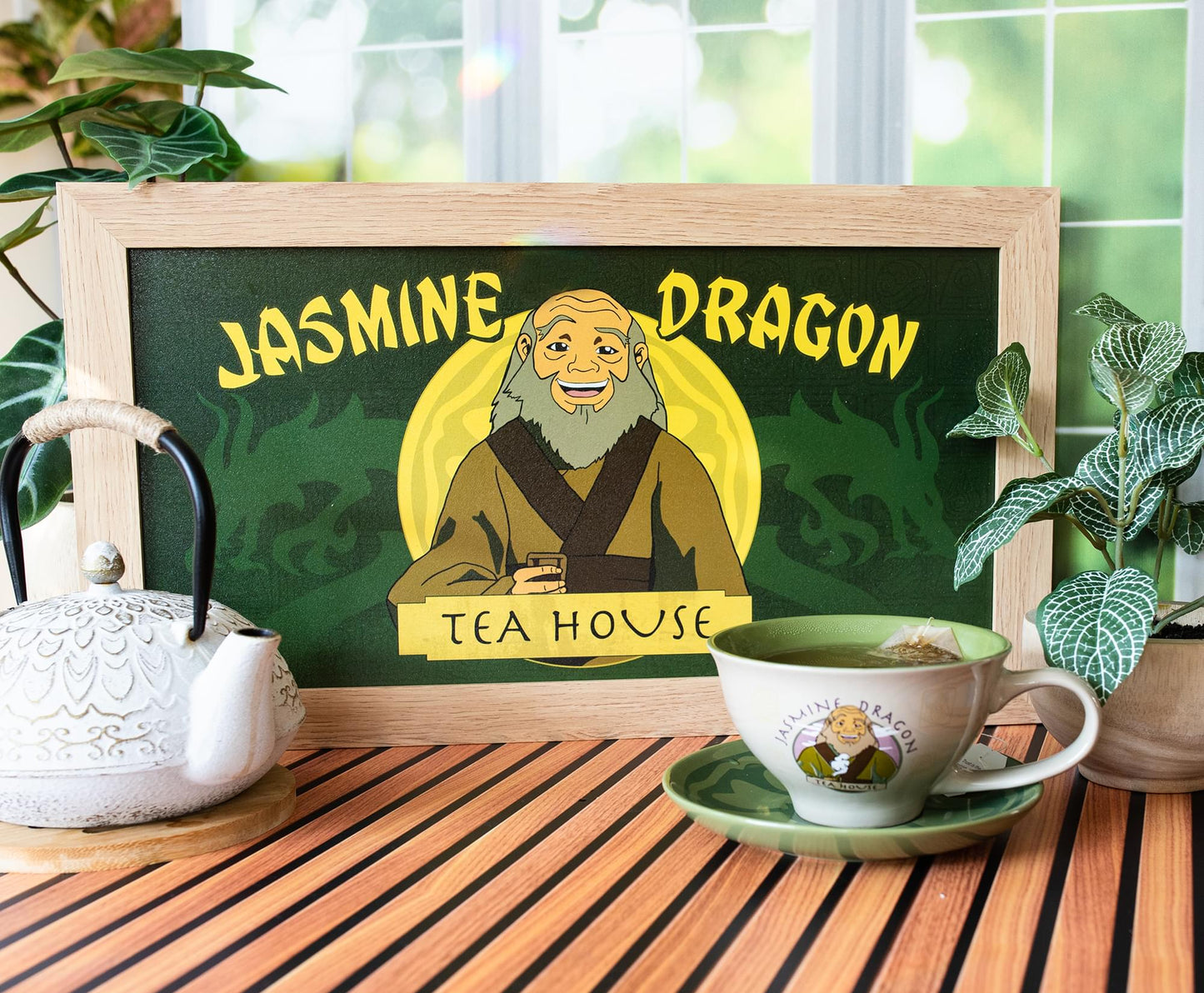 C Prize - Avatar Jasmine Dragon Tea House 10” X 18” Art