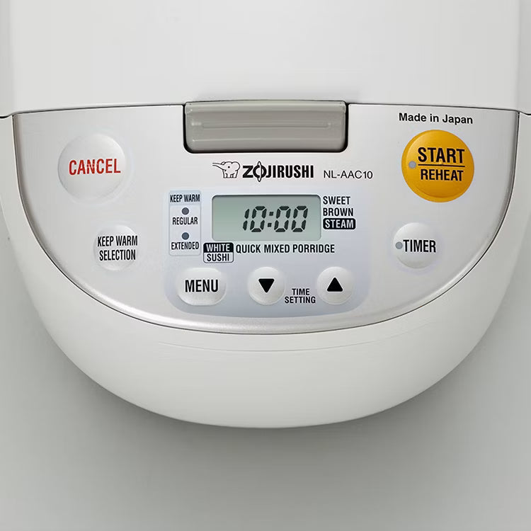 S Prize - Zojirushi Micom Rice Cooker & Warmer - Beige (5.5 cup): Digital Control, Nonstick, Timer, Automatic Keep Warm, 10 Settings