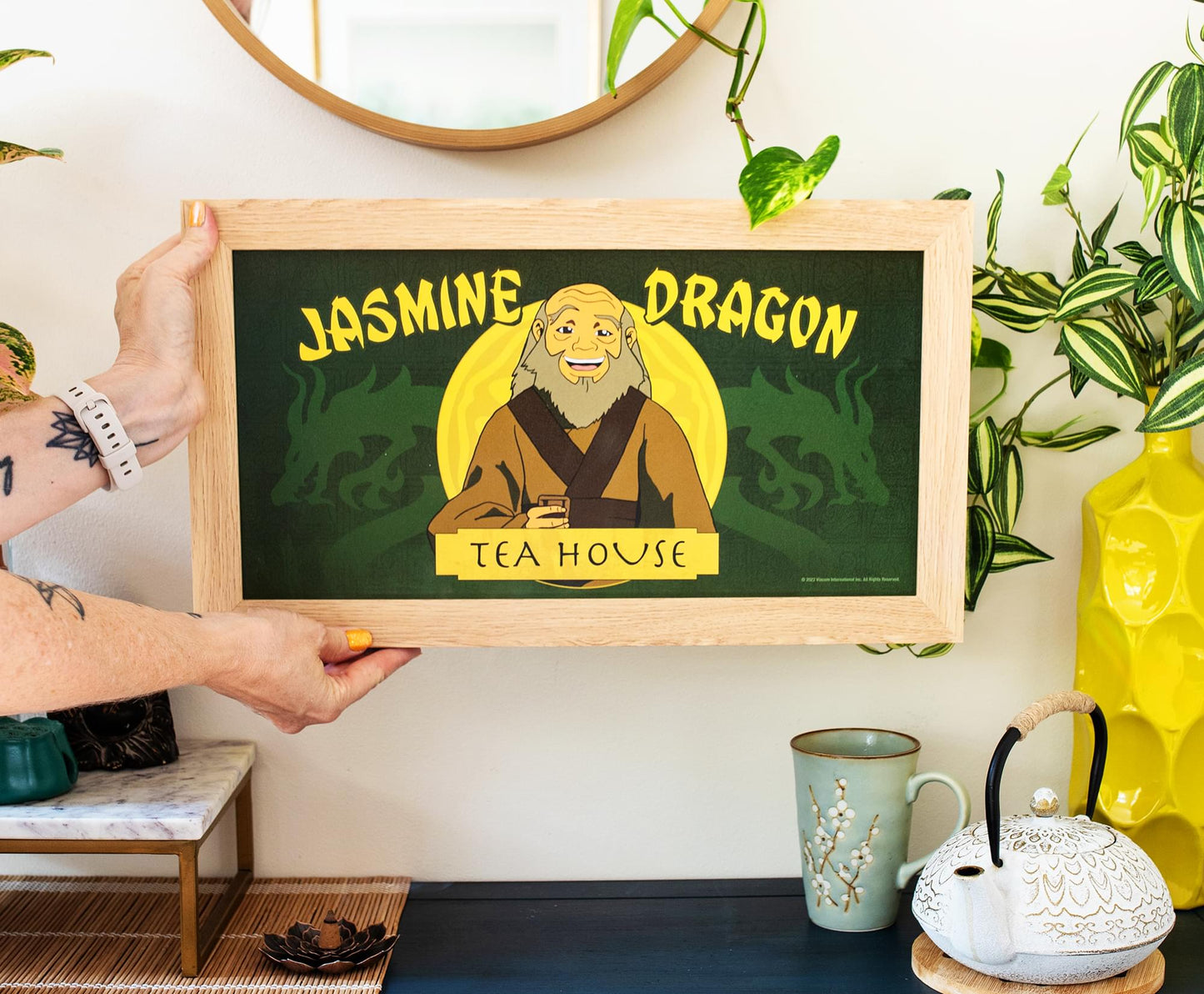 C Prize - Avatar Jasmine Dragon Tea House 10” X 18” Art
