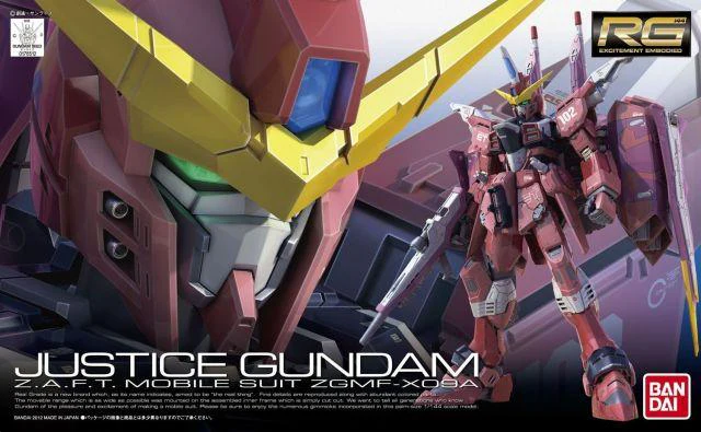 Mobile Suit Gundam SEED RG Justice Gundam 1/144 Scale Model Kit