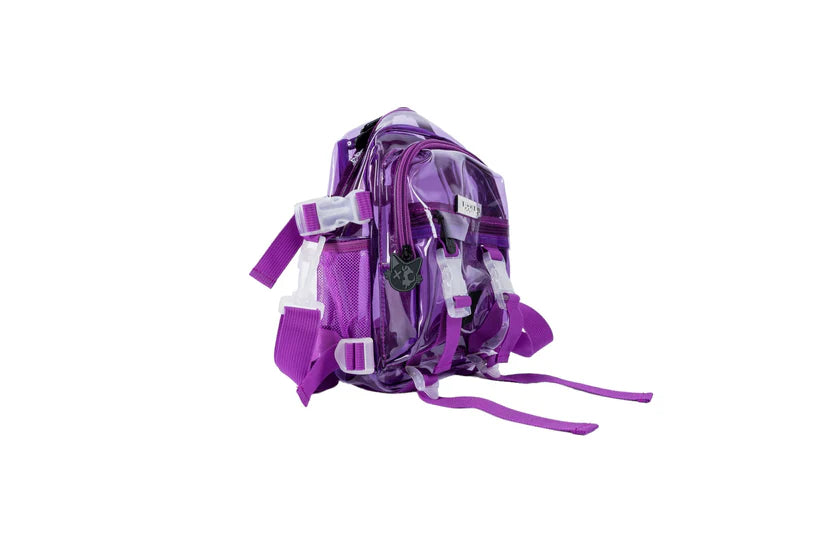 CLEAR PURPLE TBG-12 MINI BACKPACK