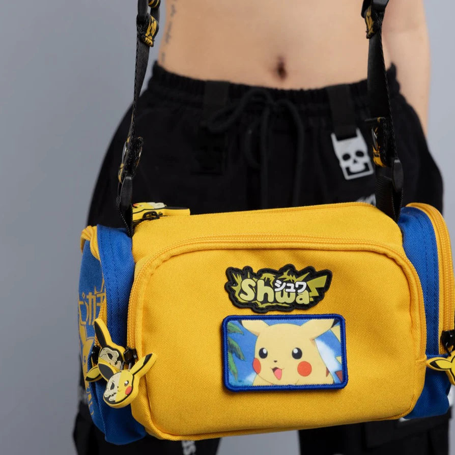SHWA - Pikachu Micro Duffle with Strap(Pre-Order) Patches Included